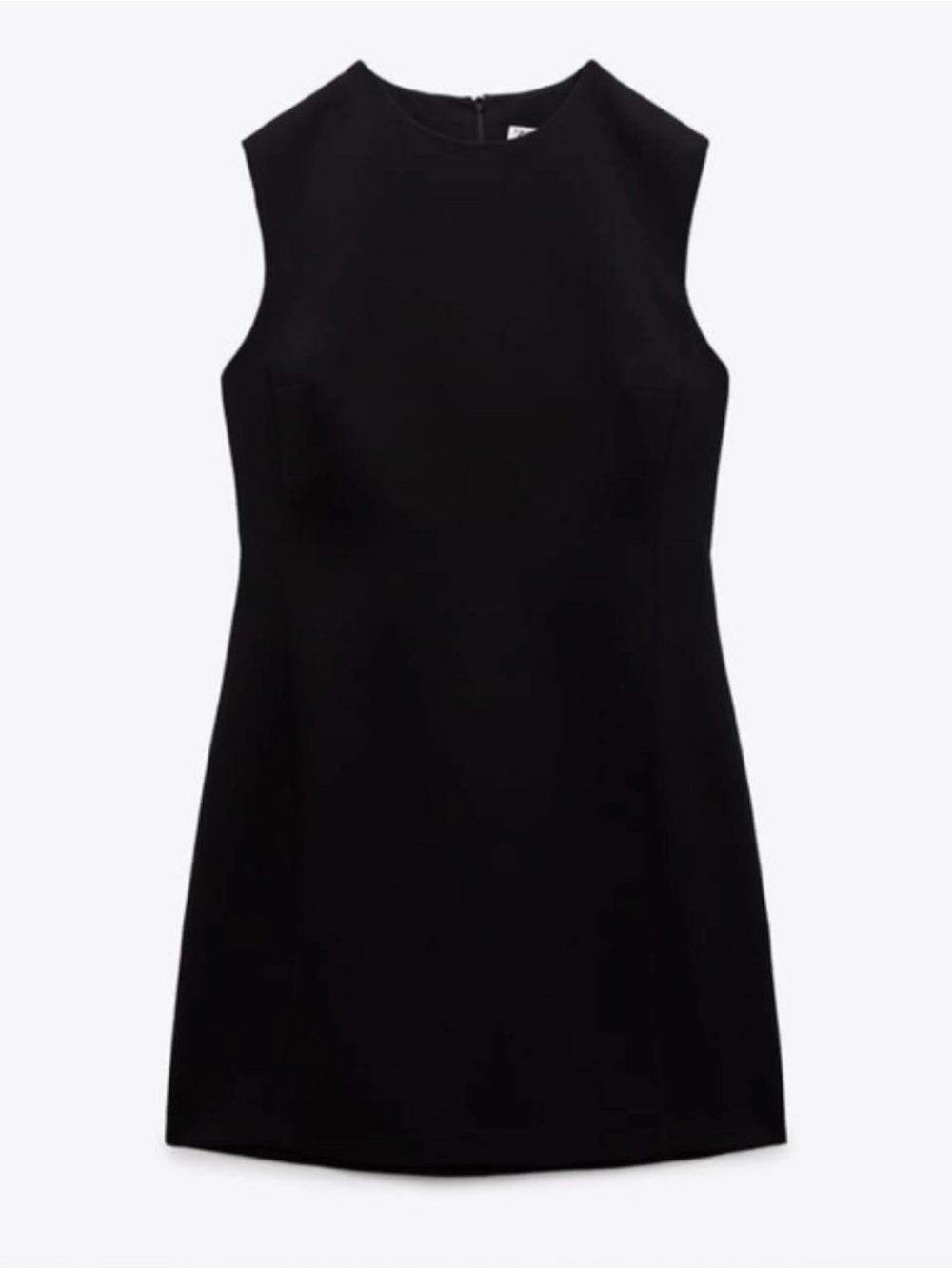 Zara Black Sleeveless Shift Dress